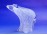 Régi művészi fújt üveg jegesmedve