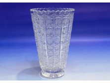 Régi ólomkristály váza 16.5 cm