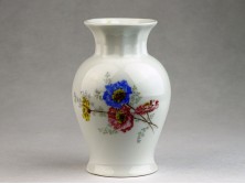 Virág mintás Zsolnay porcelán váza 14 cm