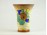Jelzett virágdíszes kerámia váza 17 cm