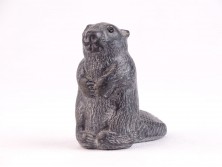 Jelzett kanadai hód szobor 6.5 cm