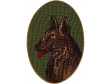 Régi németjuhász kutya gobelin porté 1936