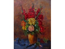 Kloton Péter : Virágcsendélet vázában