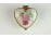 Limoges jellegű szív alakú gyűrűtartó