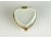 Limoges jellegű szív alakú gyűrűtartó