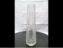 Régi retró csiszolt üveg váza 24 cm