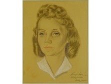 Faragó Ferenc : Női portré 1942