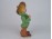 Biszkvit porcelán kalapos fiú figura 27 cm