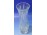 Hibátlan régi csiszolt üveg váza 25 cm