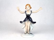 Jelzett porcelán táncos művésznő 16.5 cm