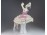 Jelzett tüll szoknyás porcelán balerina 27cm