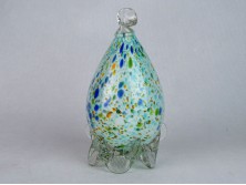 Régi muránói jellegű üveg dísztárgy 18.5 cm