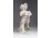 Hibátlan takarítónő porcelán figura 19.5 cm