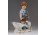 Biszkvit porcelán libás fiú figura 21 cm