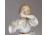 Jelzett hibátlan porcelán fuvolázó fiú 21 cm