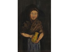 Jelzés nélkül : Idős asszony portré