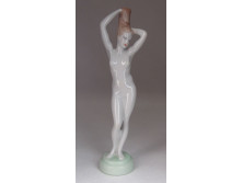 Régi Aquincum porcelán női akt 26.5 cm