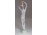 Régi Aquincum porcelán női akt 26.5 cm