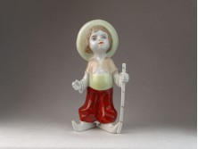 Török fiú porcelán figura 18.5 cm