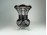 Bordóra színezett üveg váza 22.5 cm
