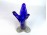 Régi művészi fújt üveg váza liliomváza 27 cm