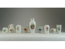 Régi kis méretű porcelán váza csomag 9 darab