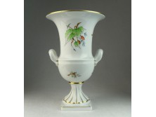 Hecsedli mintás Herendi porcelán váza 24 cm