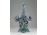 Fújt üveg BOHEMIA művészi üveg kosár 19 cm