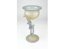 Művészi modern fújt üveg gyertyatartó 18.5cm