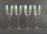 Festett talpas borospohár készlet 4 darab