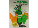 Retro nagyméretű MÁRKA üdítő reklám plakát 80 x 116 cm