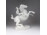 Antik Leonardo da Vinci lovasszobra Herendi porcelán figura SÉRÜLT  23.5 cm