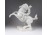 Antik Leonardo da Vinci lovasszobra Herendi porcelán figura SÉRÜLT  23.5 cm