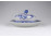 Régi Hutschenreuther Selb kék fehér porcelán vajtartó Meisseni jellegű