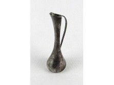 Régi ezüstözött fém kisváza 17.5 cm