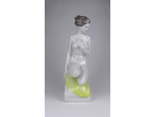 Hollóházi porcelán női akt szobor 29 cm