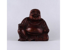 Faragott nevető Buddha szobor keleti dísztárgy 16 cm