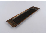 Iparművészeti íróasztali kellék névjegykártyatartó tálca 28 x 7 cm