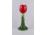 Tulipánt formáló kerámia gyertyatartó 17 cm