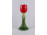 Tulipánt formáló kerámia gyertyatartó 17 cm