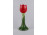 Tulipánt formáló kerámia gyertyatartó 17 cm