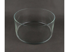 Nagyméretű, modern design üvegtál 21.9 x 11 cm
