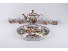 Kisméretű, 4 személyes kínai porcelán kávés/teás készlet