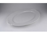 Antik, jelzett, Victoria Austria porcelán pecsenyés tál 37 x 26 cm