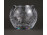 Csiszolt kristály gömbváza 11 cm