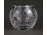 Csiszolt kristály gömbváza 11 cm