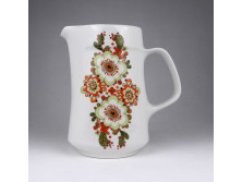 Retro virágmintás Alföldi porcelán kancsó 18.5 cm