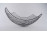 Nagyméretű, modern inox asztalközép kínáló, gyümölcskosár 34 x 27 cm