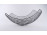 Nagyméretű, modern inox asztalközép kínáló, gyümölcskosár 34 x 27 cm