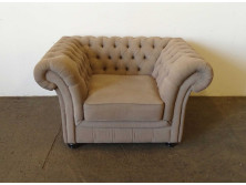 Mid century hatalmas drapp design klubfotel